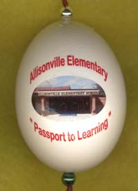 Allisonville Elementary school ornament