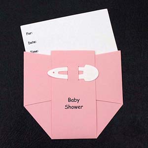 baby shower diaper invitation