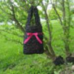 crochet plastic purse