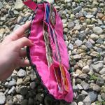plastic crochet purse
