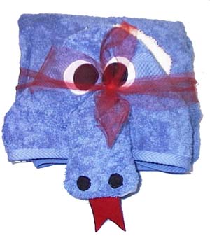 blue dragon towel