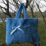 plastic crochet purse