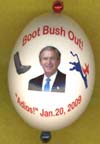 funny anti bush joke ornament