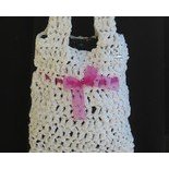 plastic crochet purse