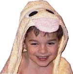 duck baby hooded towel