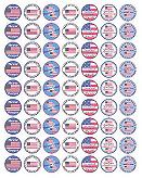 Mixed American Flag Stickers