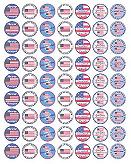 Mixed American Flag Stickers