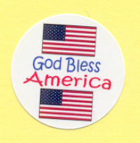 god bless america stickers