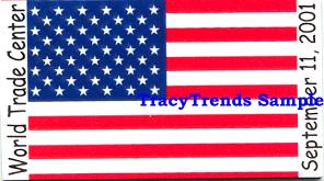 American Flag Magnet - World Trade Center