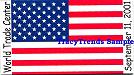 American Flag - World Trade Center Magnet
