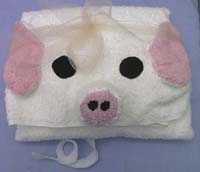 pig bath towel