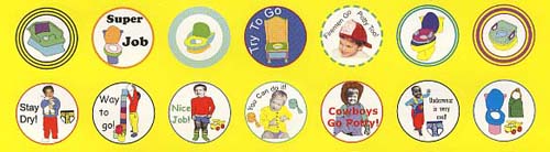 potty training boys stickers