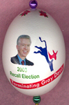 Arnold Schwarzenegger and Gray Davis Ornament