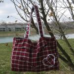 plastic crochet purse