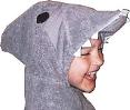 shark hooded towel