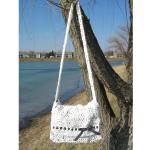 plastic crochet purse