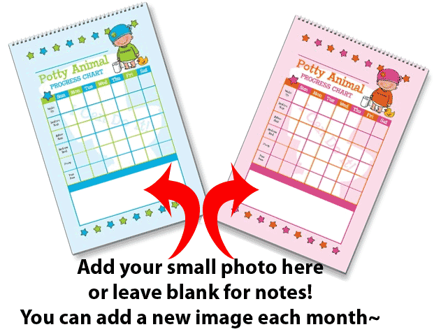 customizable potty training calendar