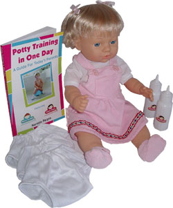 potty training baby doll